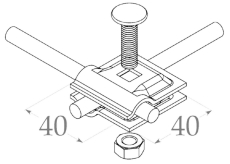 Универсальный соединитель троса 8-10 мм оцинкованный