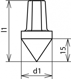Ударный наконечник для вертикального электрода TG/tZn D=20 мм