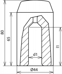 Ударная насадка для ручного молота St D=20 мм