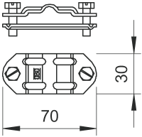 Соединитель полосы и проволоки продольный (233 A VA)